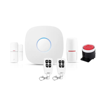 GSM van WiFi 4G van het Tuyasmart home Draadloze de Steundeur van het Gatewayalarmsysteem/Venstersensor en PIR-motiedetector