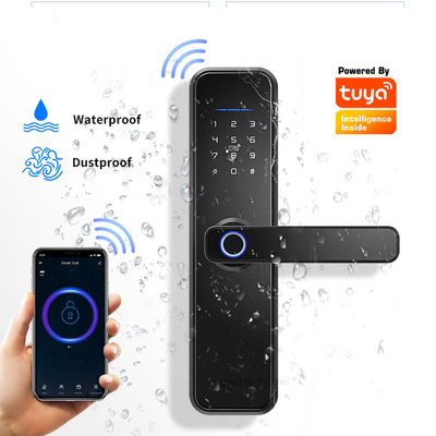 Het waterdichte Slimme van de Veiligheidswifi van Tuya APP van het de Vingerafdrukhuis van de de Poortkaart Openluchtslot van de de Codedeur