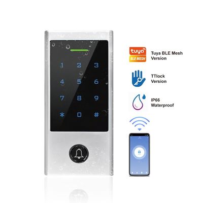 Wifi Tuya IP66 Waterdicht Toegangscontrolesysteem Touch Keypad RFID Card Reader Standalone Toegangscontrole met TTLock Door