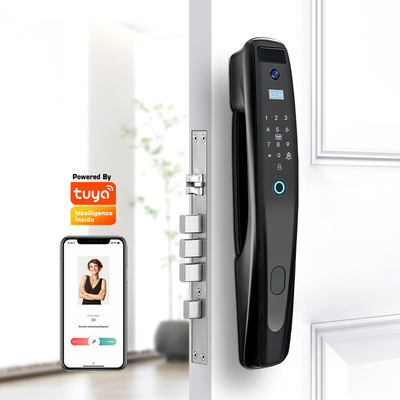 Biometrische vingerafdruk en wachtwoord IC-kaart Smart Door Lock met TUYA WIFI/TT Lock APP Viewer Vision Digital met camera