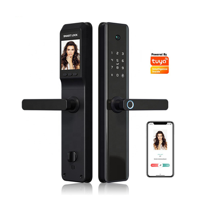 Smart vingerafdruk draadloos deur slot voor hotel en kaart/digitaal deur slot voor hotel met camera Tuya Wifi of TTLock